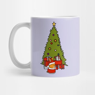 Santa Bunny and Christmas Tree Mug